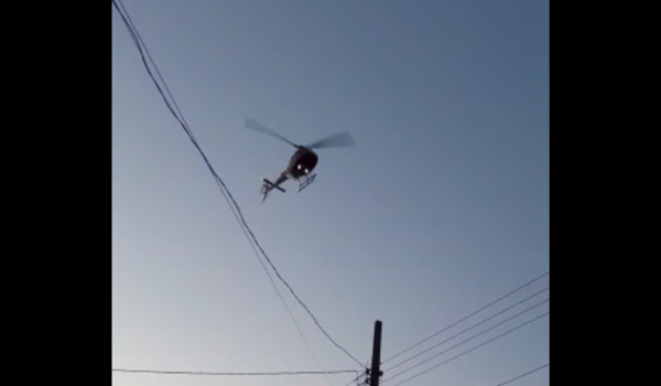 Vítima de acidente na LMG-733 é transferida de helicóptero para Uberaba