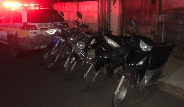 Polícia Militar apreende várias motocicletas em blitz que foram realizadas na última Quinta-Feira