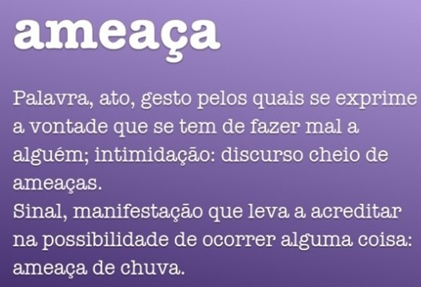 ADOLESCENTE AMEAÇA COMPANHEIRA DO TIO DE MORTE