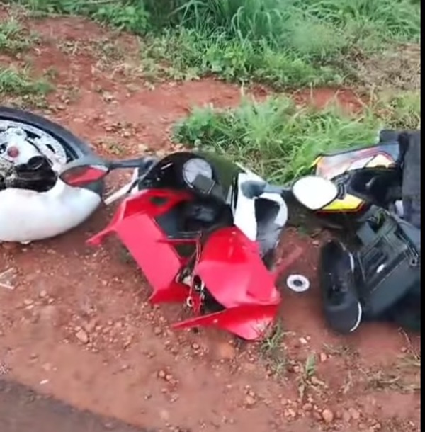 JOVEM FICA FERIDO AO SE ACIDENTAR DE MOTO NA ESTRADA QUE LIGA FRUTAL A PIRAJUBA