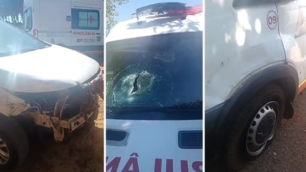 DUPLA FURTA AMBULÂNCIA, BATE EM OUTROS VEÍCULOS DA SAÚDE E ACABA PRESA 