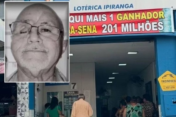 GANHADOR DE R$ 201 MILHÕES DA MEGA-SENA MORRE 24 DIAS APÓS RETIRAR PRÊMIO