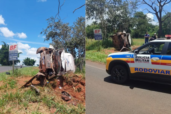 ACIDENTE REGISTRADO NA ESTRADA ENTRE ITURAMA E CAPINAS VERDE