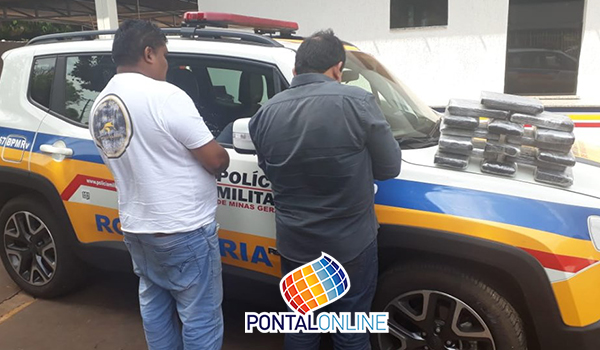 Polícia Militar Rodoviária prende homens com mais de 17 kg de cocaína na MG-255